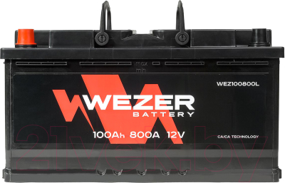 Автомобильный аккумулятор Wezer 800A L+ / WEZ100800L (100 А/ч)