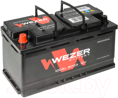 Автомобильный аккумулятор Wezer 800A L+ / WEZ100800L (100 А/ч)