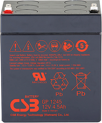 Батарея для ИБП CSB GP 1245 F2 12V4.5Ah