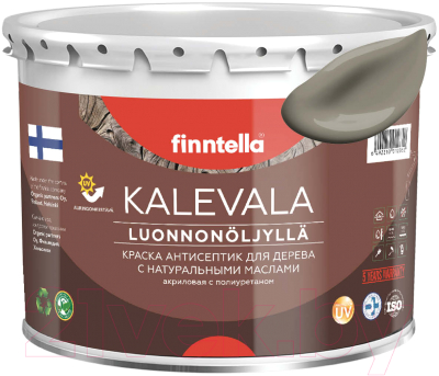 Краска Finntella Kalevala Матовая Maa / F-13-1-3-FL080 (2.7л, светло-коричневый)
