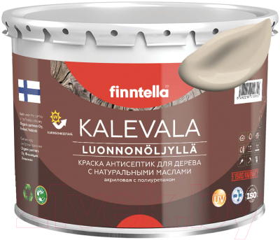 Краска Finntella Kalevala Ranta / F-13-1-3-FL091 (2.7л, теплый бежевый)