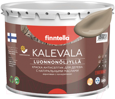 Краска Finntella Kalevala Матовая Pehmea / F-13-1-3-FL095 (2.7л, светло-коричневый)