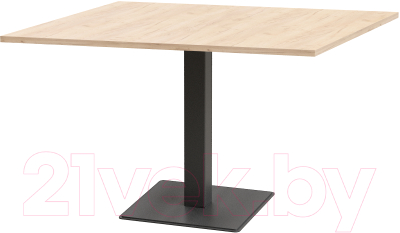 Обеденный стол Millwood Хельсинки Л18 100x70 (дуб золотой Craft/металл черный)