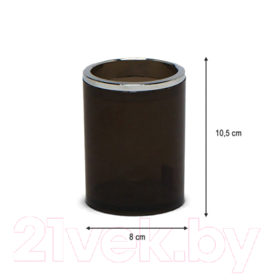 Набор аксессуаров для ванной и туалета Primanova Lenox M-SAS03-25 (прозрачный/дымчатый)