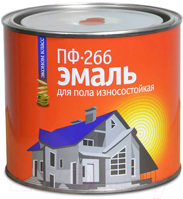 Эмаль Эконом ПФ-266 (2.5кг, золотисто-коричневый)