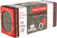 Минеральная вата Ursa Terra 36 PN Стены и крыши 1250-610-100 (упаковка 5шт) - 