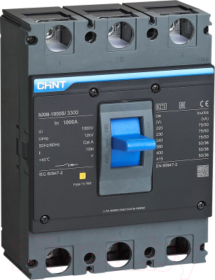 Выключатель автоматический Chint NXM-1000S/3Р 1000A 50кА / 131377