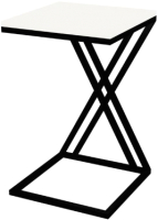 Приставной столик TMB Loft Детройт (белый альпийский/черный матовый) - 