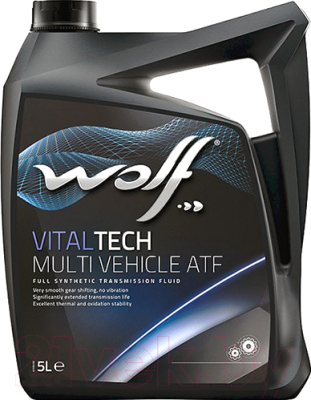 Трансмиссионное масло WOLF VitalTech Multi Vehicle ATF / 3010/5 (5л)