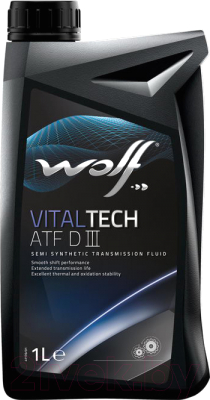 Трансмиссионное масло WOLF VitalTech ATF DIII / 3006/1 (1л)