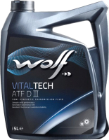 Трансмиссионное масло WOLF VitalTech ATF DIII / 3006/5 (5л) - 