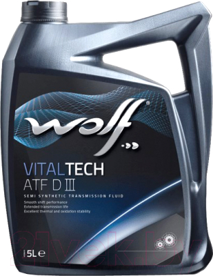 Трансмиссионное масло WOLF VitalTech ATF DIII / 3006/5 (5л)