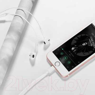 Наушники-гарнитура Hoco L7 Plus Lightning AirPods (белый)