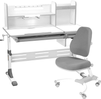 

Парта+стул Anatomica, Smart-80 Figra с надстройкой и подставкой для книг