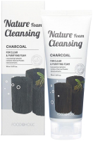 Пенка для умывания FoodaHolic Nature Foam Cleansing Charcoal (150мл) - 