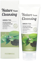 Пенка для умывания FoodaHolic Nature Foam Cleansing Green Tea (150мл) - 