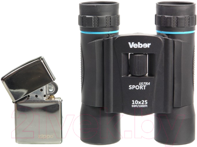 Бинокль Veber Ultra Sport БН 10x25 / 7030793 (черный)