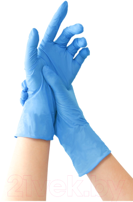 Перчатки одноразовые Nitrile Gloves Nitritec (M, 100шт)