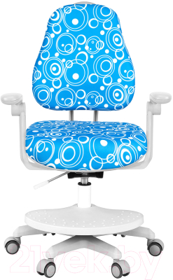 Кресло детское Anatomica Ragenta с подлокотниками (синий с мыльными пузырями)