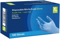 Перчатки одноразовые Nitrile Gloves Нитриловые (XL, 100шт) - 