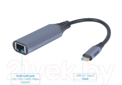 Сетевой адаптер Gembird A-USB3C-LAN-01