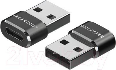 Адаптер Breaking USB-C - USB-A / 24500 (черный)