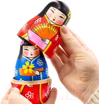 Матрешка сувенирная Брестская Фабрика Сувениров Японская девушка в кимоно 7305