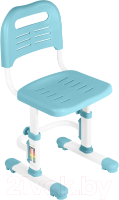 Парта+стул Anatomica Study-100 Lux-01 (белый/голубой/голубой)