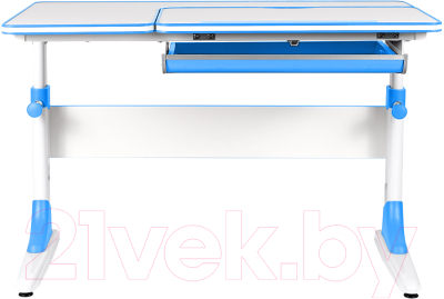 Парта+стул Anatomica Study-100 Lux-01 (белый/голубой/голубой)
