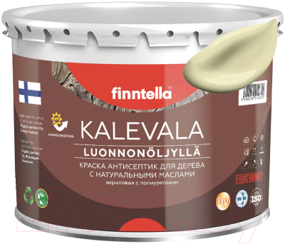 Краска Finntella Kalevala Матовая Cocktail / F-13-1-3-FL119 (2.7л, жемчужно-белый)