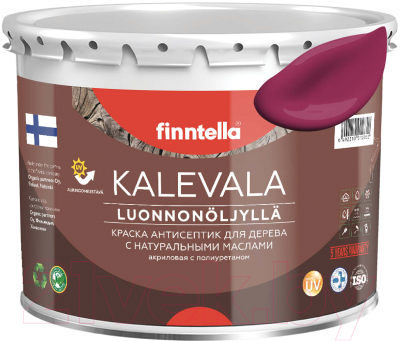 Краска Finntella Kalevala Матовая Kirsikka / F-13-1-3-FL126 (2.7л, светлая вишня)
