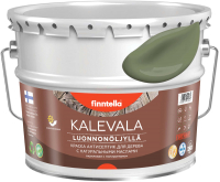 Краска Finntella Kalevala Матовая Oliivi / F-13-1-9-FL021 (9л, темно-зеленый) - 