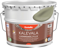Краска Finntella Kalevala Матовая Khaki / F-13-1-9-FL022 (9л, серо-зеленый) - 