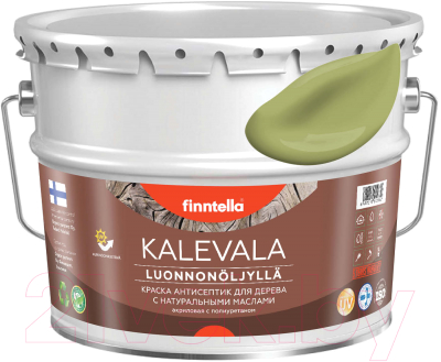 Краска Finntella Kalevala Матовая Metsa / F-13-1-9-FL032 (9л, зеленый)