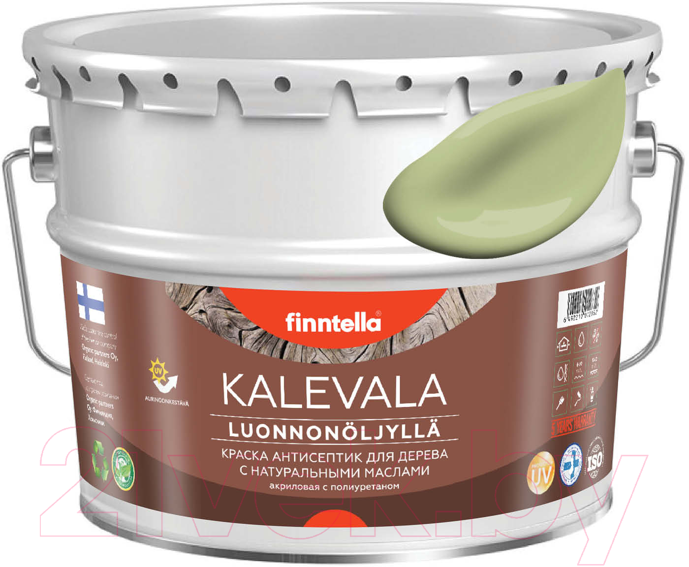 Краска Finntella Kalevala Матовая Vihrea Tee / F-13-1-9-FL033