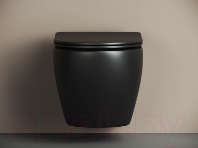 Унитаз подвесной с инсталляцией Ceramica Nova Rimless CN4002MB + 040225 + R5 Soft Touch