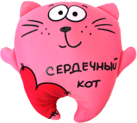 

Подушка-игрушка Maxitoys Antistress, Кот сердечный / MT-H0414002