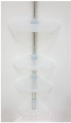 Полка для ванной Primanova M-N17-16 (прозрачный/натуральная)
