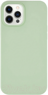 Чехол-накладка VLP Silicone Case для iPhone 12 ProMax / vlp-SC20-67LG (светло-зеленый)