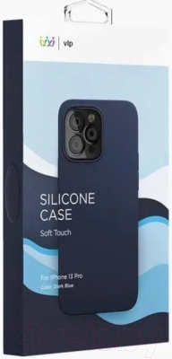 Чехол-накладка VLP Silicone Case для iPhone 13 Pro / vlp-SC21-P61DB (темно-синий)