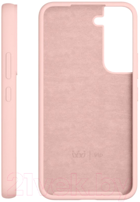 Чехол-накладка VLP Silicone Case для Samsung S22 / vlp-SCS22-LP (светло-розовый)