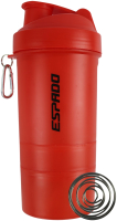 Шейкер спортивный Espado ES906 (400мл, красный) - 
