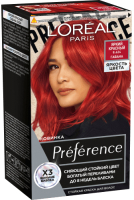 Гель-краска для волос L'Oreal Paris Preference 8.624 (яркий красный, гавана) - 