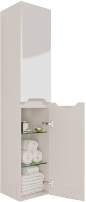 Шкаф-пенал для ванной Dreja QL35 / 99.0009 (белый глянец)