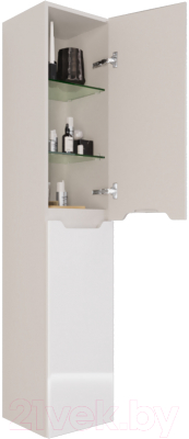 Шкаф-пенал для ванной Dreja QL35 / 99.0009 (белый глянец)