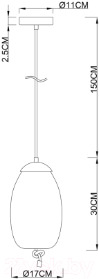 Потолочный светильник Arte Lamp Cody A7769SP-1AB