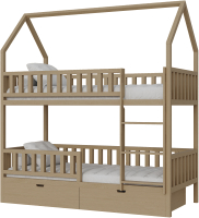 

Стилизованная кровать детская Kinderwood, Вуди-5 160x80