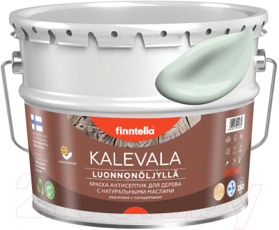 Краска Finntella Kalevala Матовая Vetta / F-13-1-3-FL039 (9л, бледно-бирюзовый)