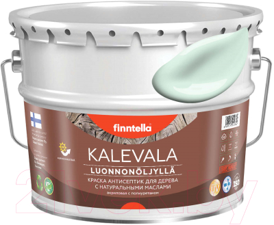 Краска Finntella Kalevala Матовая Lintu / F-13-1-9-FL040 (9л, бледно-бирюзовый)