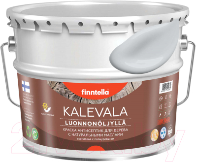 Краска Finntella Kalevala Матовая Pikkukivi / F-13-1-9-FL048 (9л, светло-серый)